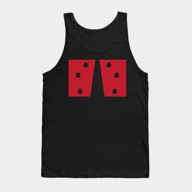 Red Black Ladybug Tank Top by sigdesign